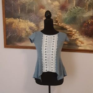 Knit works short sleeve top
